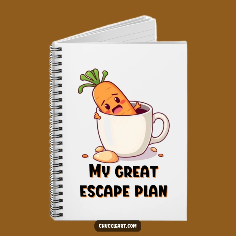 Funny Carrot Escape Notebook: Jot Down Determined Ideas