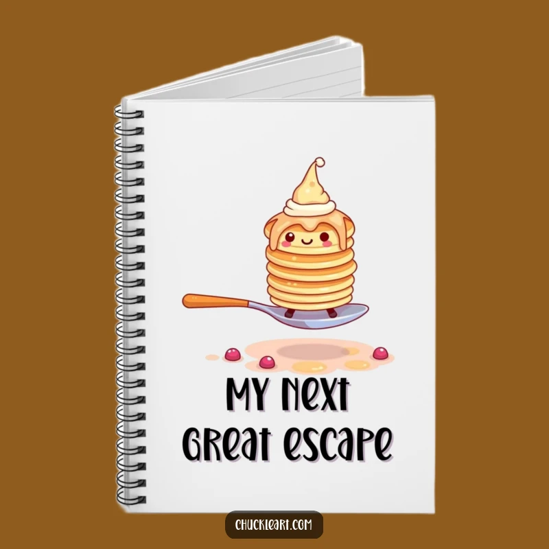 Funny Pancake Escape Notebook: Wobbly Stack with Hats - Jot Down Funny Ideas!