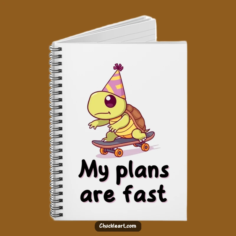 Funny Turtle Skater Notebook: Hilarious Journal for Party Ideas