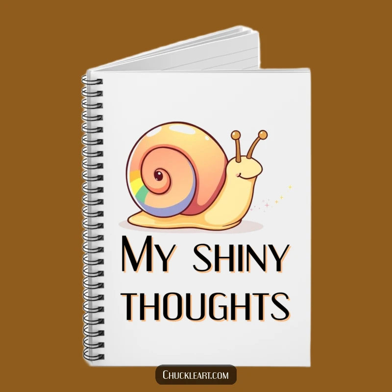 Funny Rainbow Snail Notebook A Magical Journal Gift