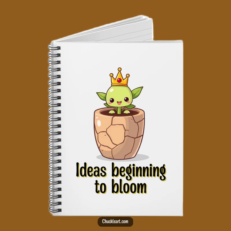 Proud Sprout Crown Notebook - Journal Your Growth, A Meaningful Funny Gift for Writers