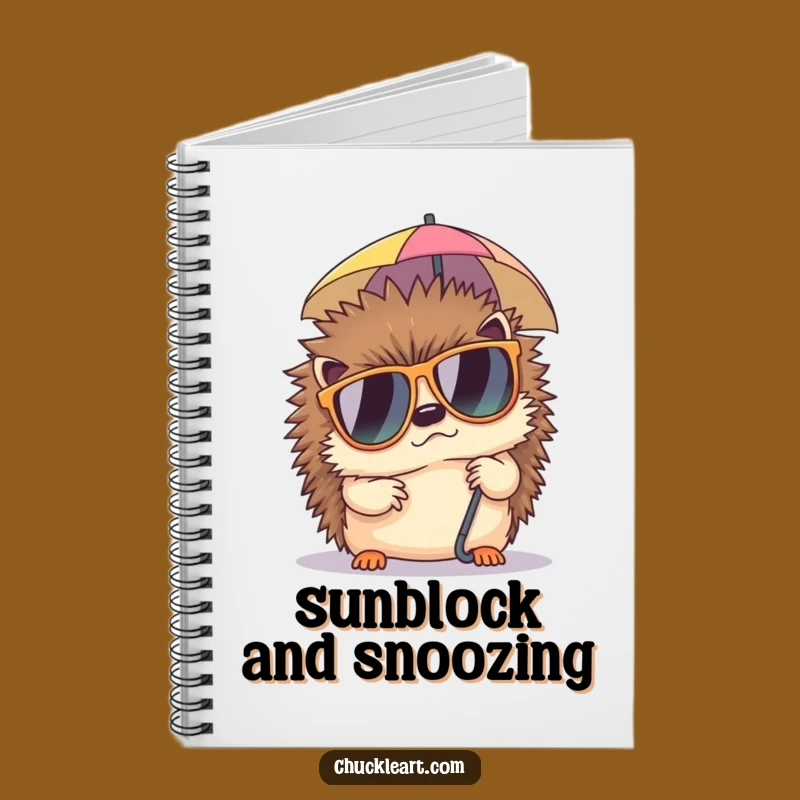 Funny Hedgehog Notebook: Grumpy Writer Nap Journal, Perfect Idea Gift