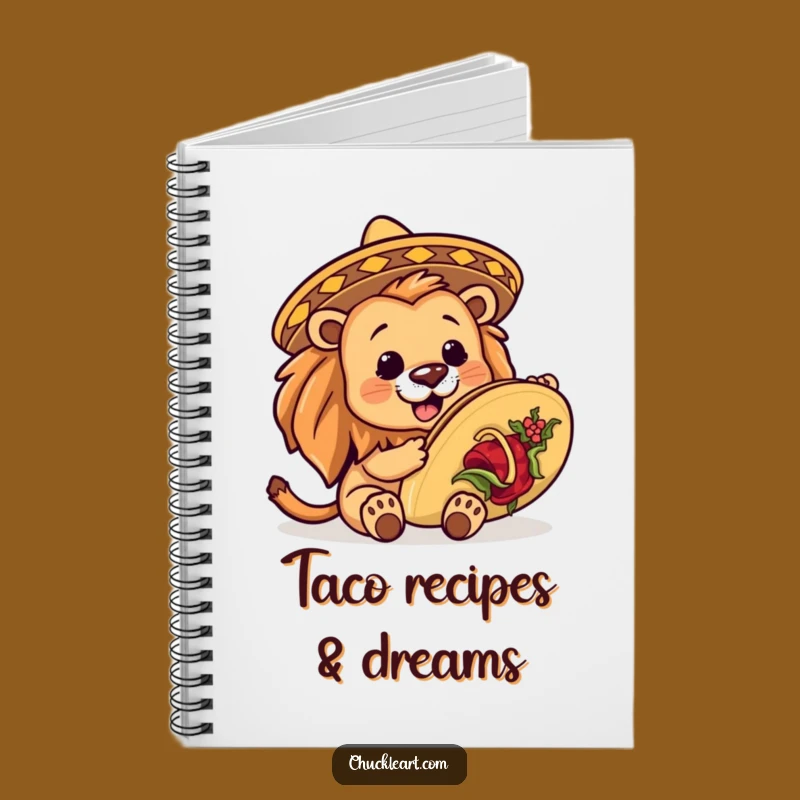 Funny Lion Taco Notebook: Jot Down Ideas with Hilarious Fiesta Flair