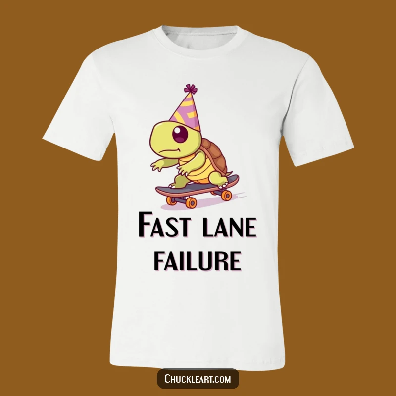 Funny Turtle Skater T-Shirt: Hilarious Party Outfit for Go-Getters