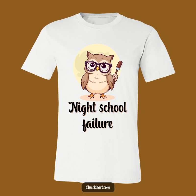 Funny Owl Glasses T-Shirt: Whimsical Art Apparel for a Smart & Comical Look!
