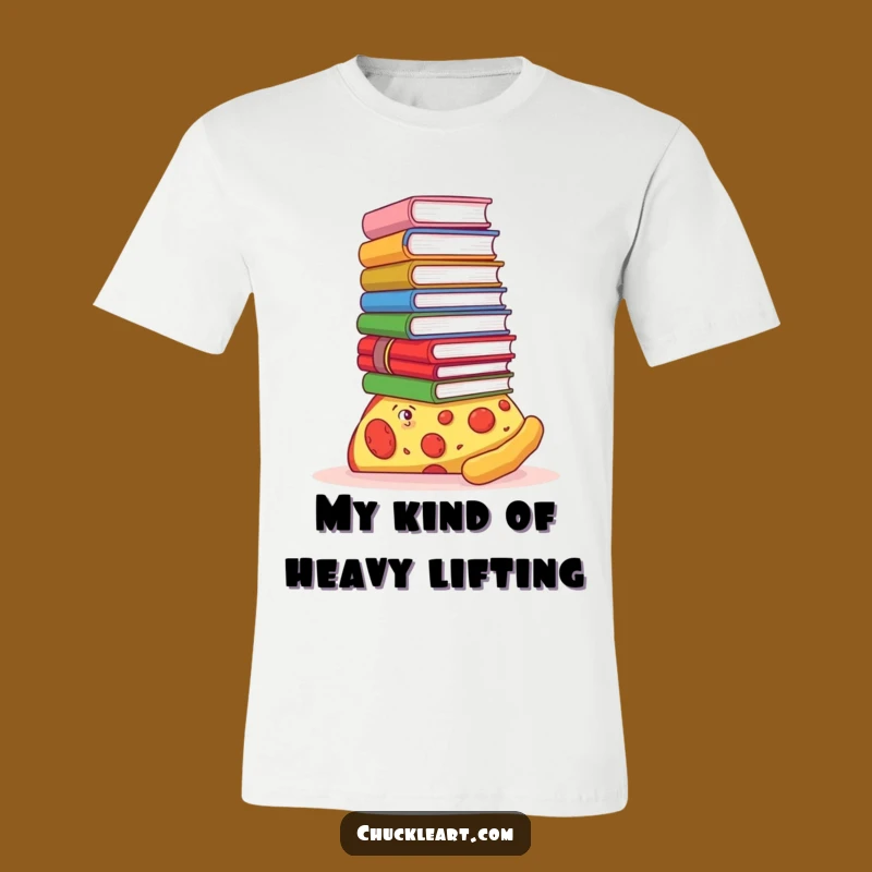 Funny Pizza Scholar T-Shirt - Hilarious Book Lover Tee for Pizza Fans