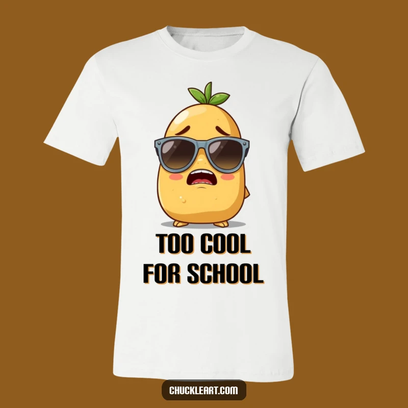 Funny Potato Sunglasses T-Shirt - Hilarious Cool Spud Apparel for Veggie Fans