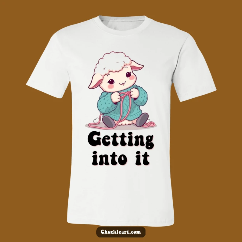 Funny Sheep Knitting T-Shirt: Hilarious Woolly Mess Craft Tee!