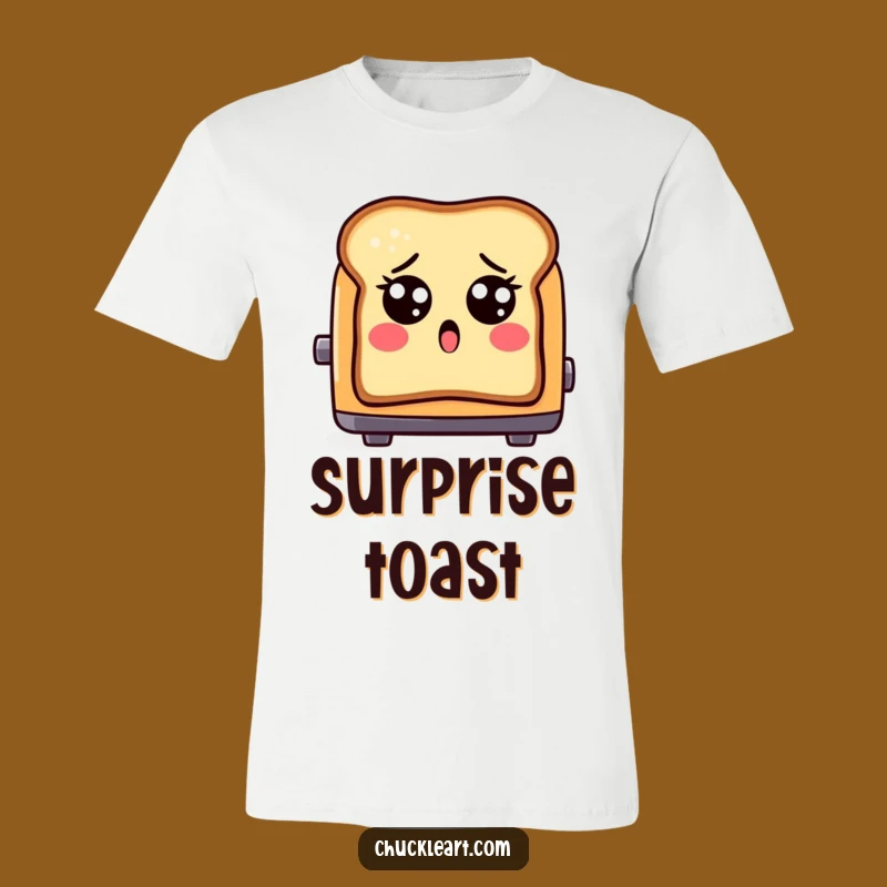 Funny Shocked Toast T-Shirt: A Hilarious Statement for Breakfast Enthusiasts