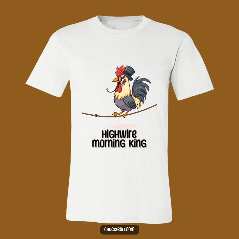 Funny Rooster T-Shirt: Hilarious Elegance, Perfect Gift for the Dapper