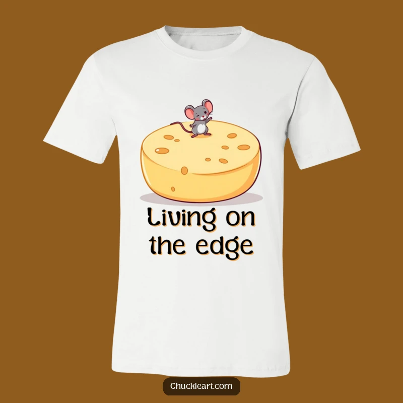 Funny Mouse Cheese Wheel Tee: Conquer Your Day with Hilarious Style