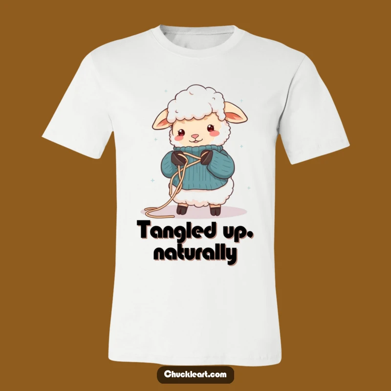Funny Sheep Knitting T-Shirt: Hilarious Yarn Art Tee, Crafter's Gift