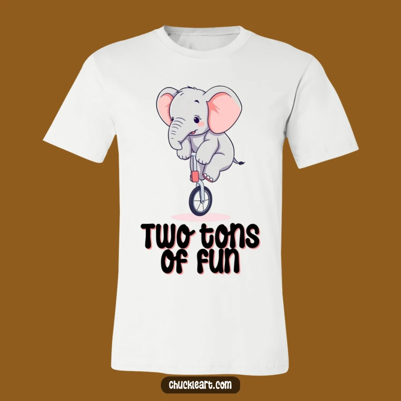 Funny Clumsy Elephant Unicycle T-Shirt A Hilarious Gift for Anyone