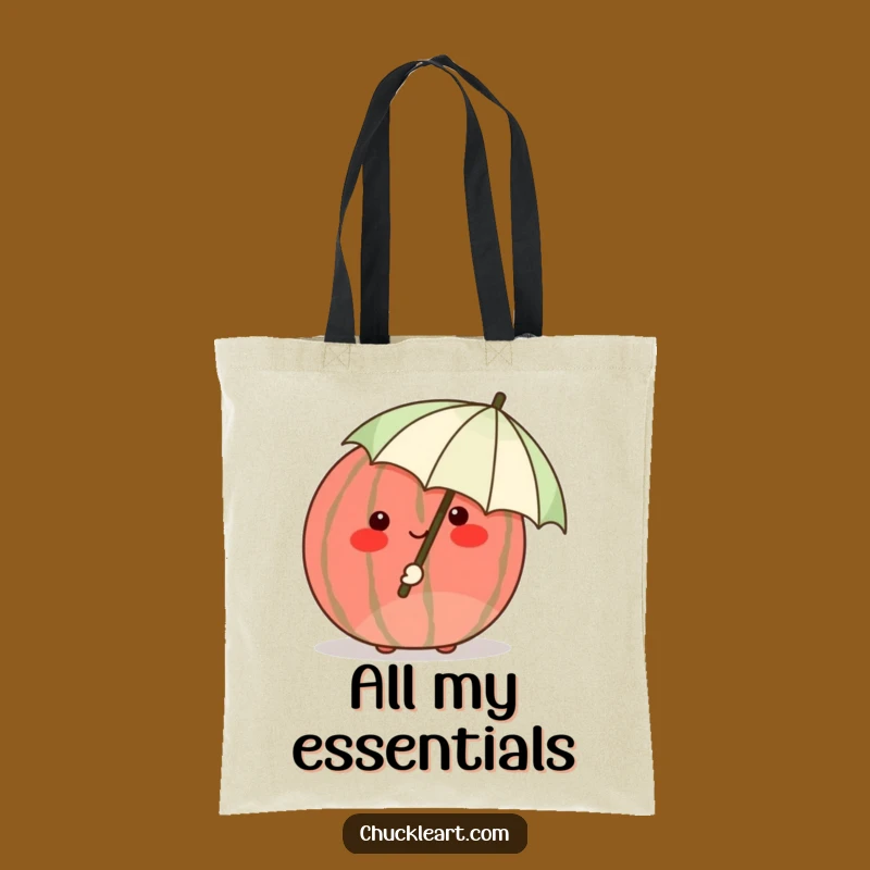Funny Shy Watermelon Tote Bag: Carry Your Bashfulness with Style