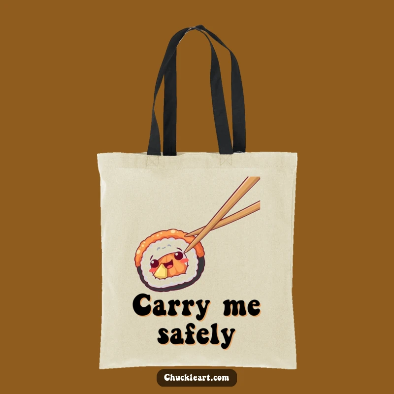 Funny Sushi Escape Tote Bag: Carry Your Fun - Practical Funny Gift!