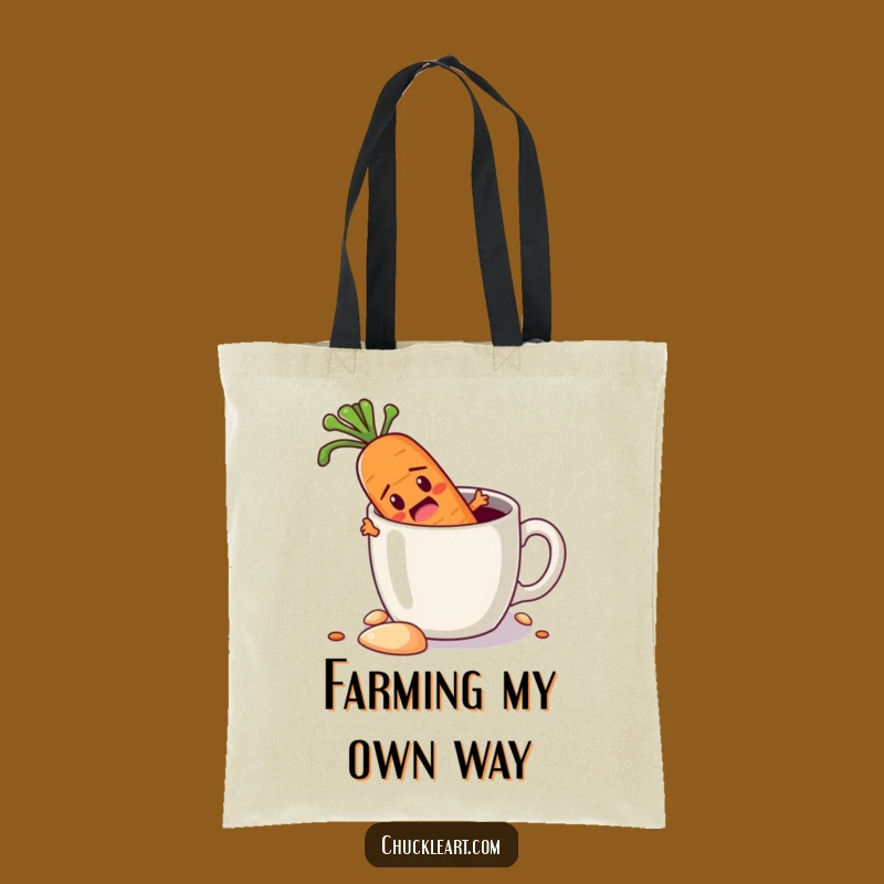 Funny Carrot Escape Tote Bag: Carry Your Ambition