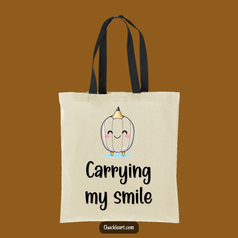 Funny Happy Pencil Tote Bag: Carry Your Creativity with a Smile