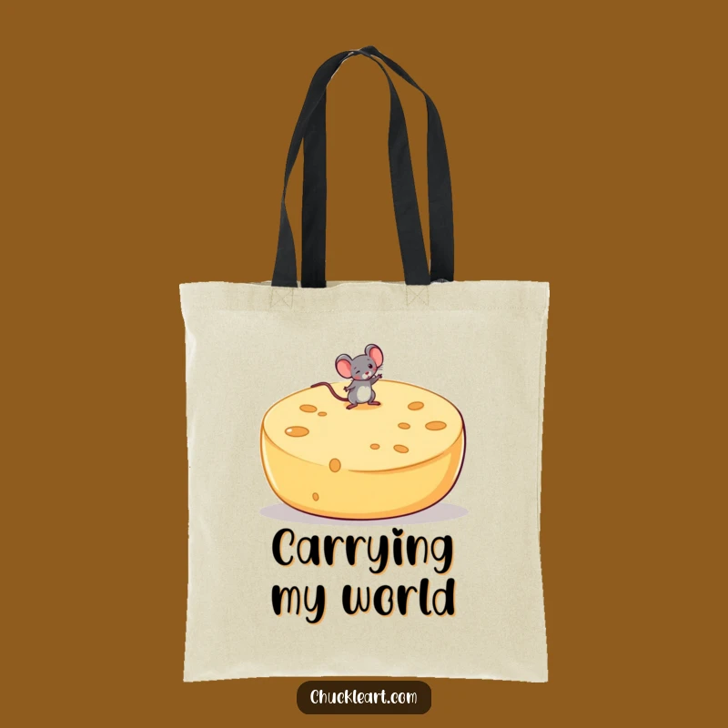 Funny Mouse Cheese Tote Bag: Carry Your Goods with Hilarious Flair