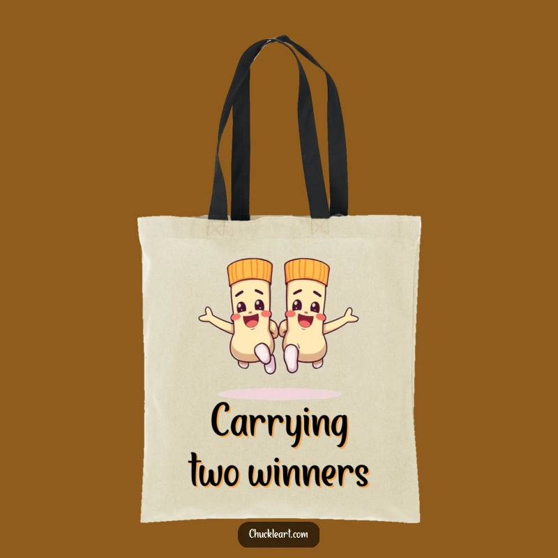 Funny Sock Race Tote Bag: Carry Your Speed, Hilarious Accessory!